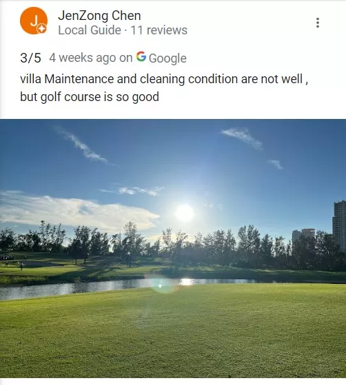 Review sân golf Đà Nẵng Montgomerie Links từ khách hàng