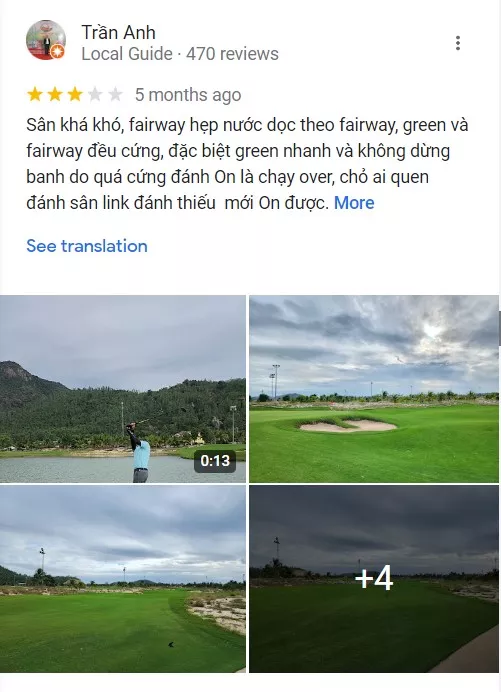 Review thực tế về sân golf Bình Tiên
