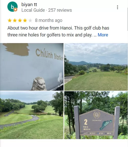 Review thực tế về sân golf Chí Linh