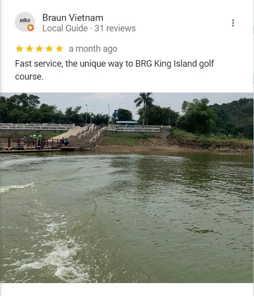 Review của khách hàng tại sân golf Đồng Mô