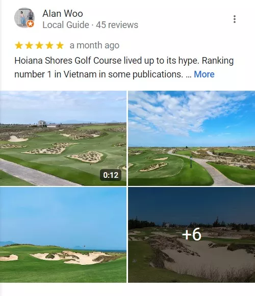 Review thực tế về sân golf Hoiana