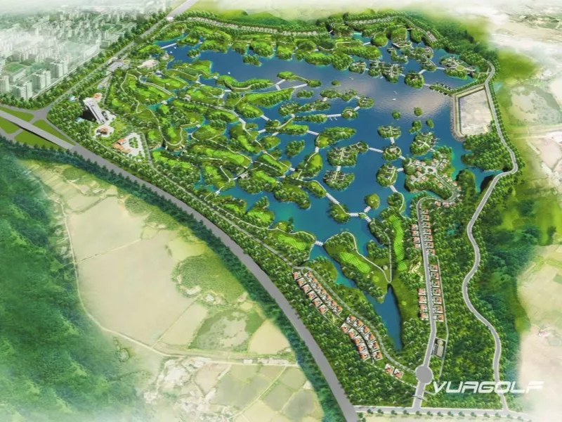 Thiết kế ấn tượng của sân golf Yên Bái