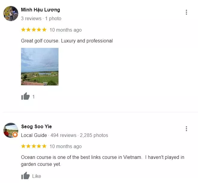 đánh giá Sân golf Phú Mỹ Hưng