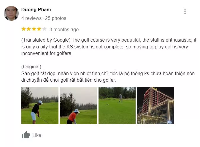 Đánh giá sân golf Quảng Bình
