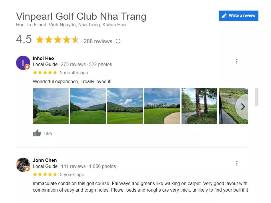 Đánh giá sân Vinpearl Golf Nha Trang