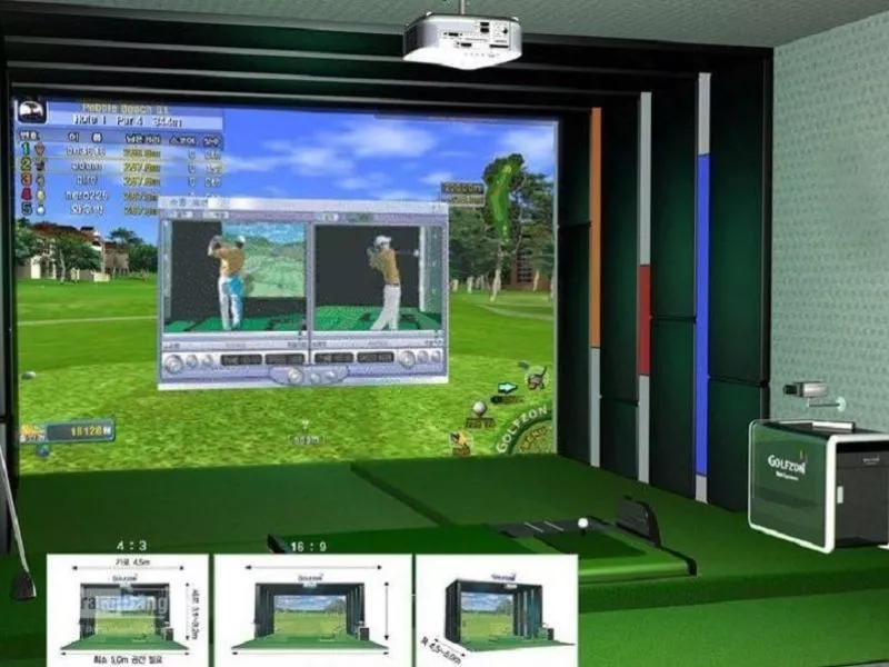 phòng tập golf 3d gts