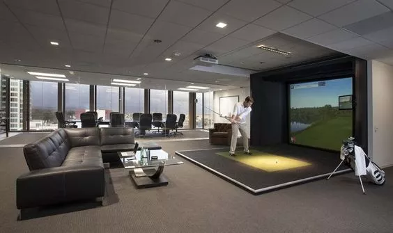 thiết phòng golf 3d tại nơi làm việc